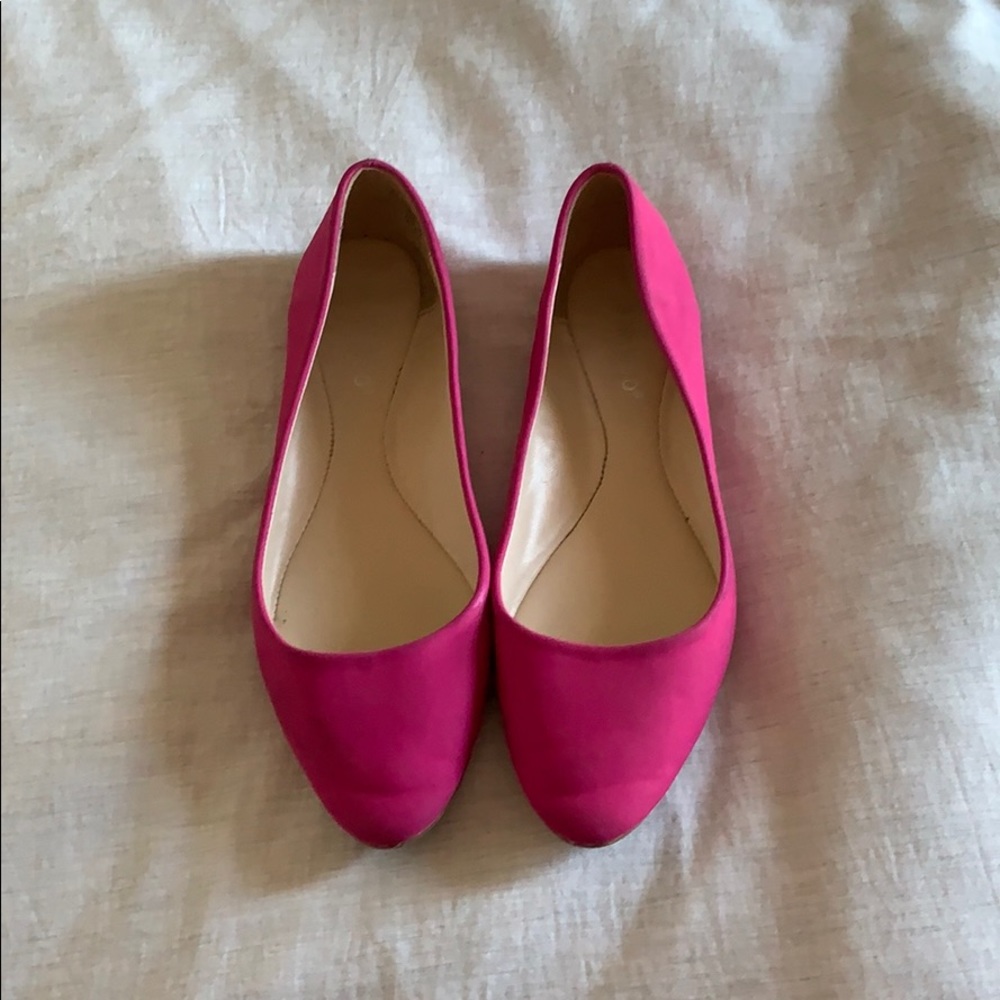 Hot Pink Flats, size 7